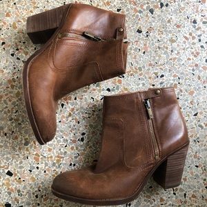 Lucky Brand Brown Leather Boots